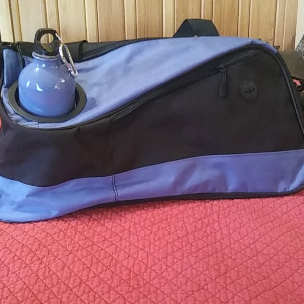 Gym Bag & Stainless Steel Water Bottle